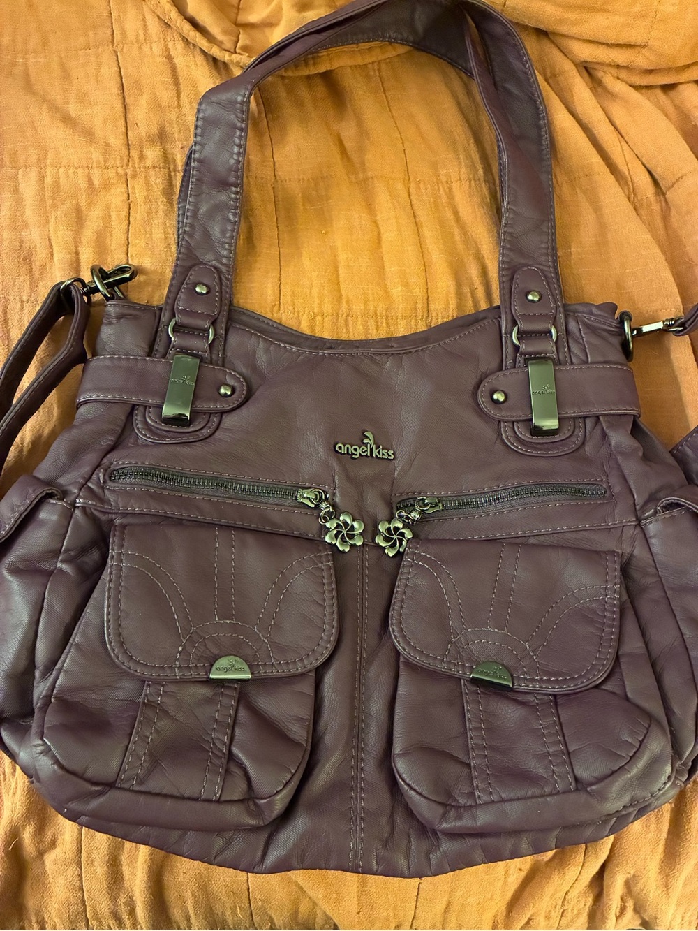 Angel Kiss Purple Crossbody Bag